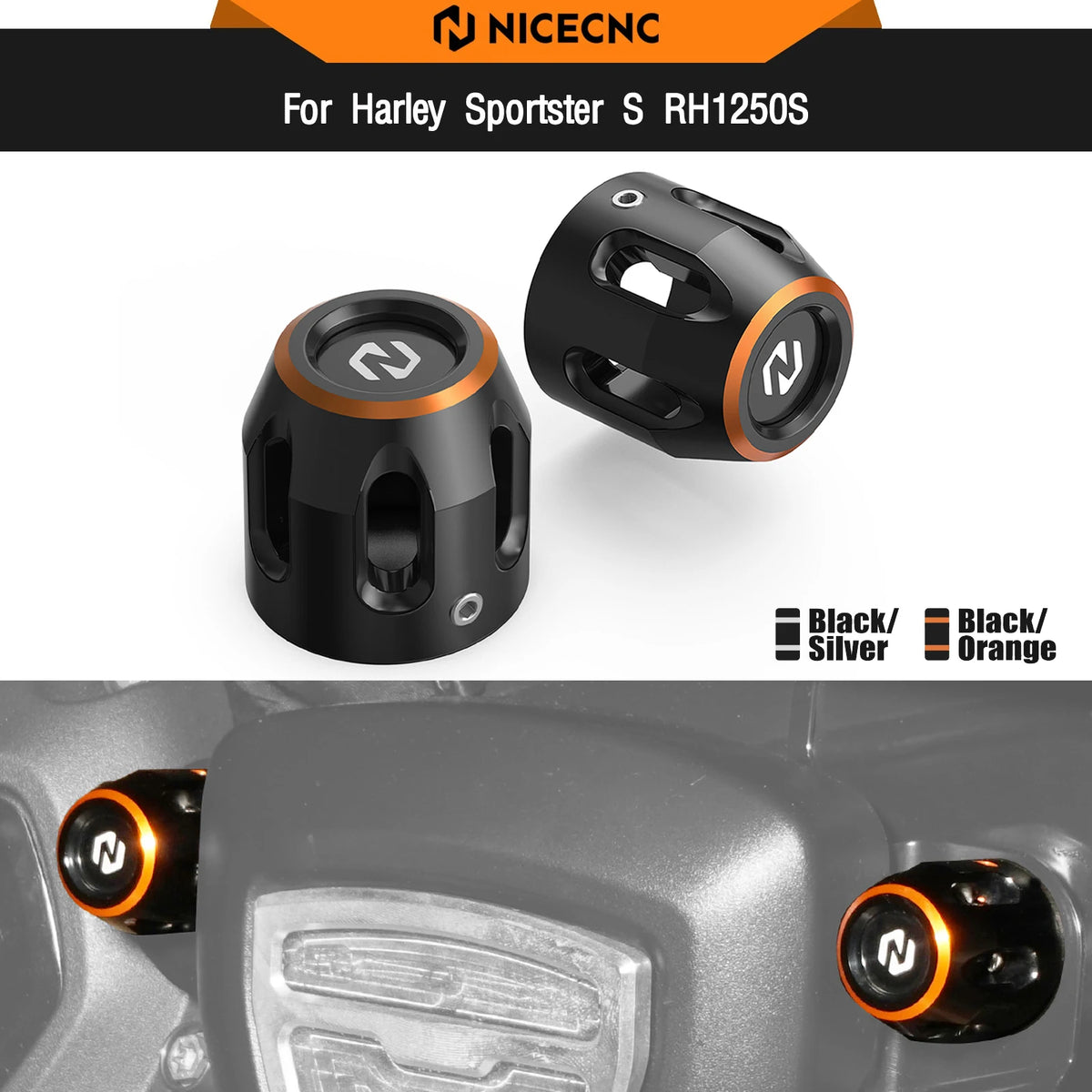 Caches de Vis de Bobine d'Allumage (Paire) Aluminium - Harley-Davidson Sportster S, Pan America, Nightster – photo 1/8