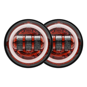 Feux additionnels LED 4,5 pouces pour Harley Road King - vue 7