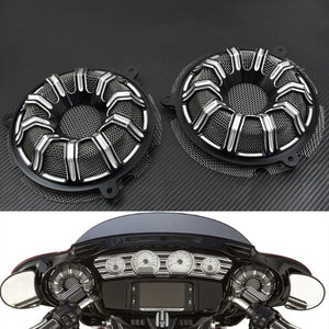 Grilles de haut-parleurs avant 6'' en aluminium (lot de 2) - Harley Touring Electra Glide, Street Glide, Tri Glide 2014-2023 – photo 7/12