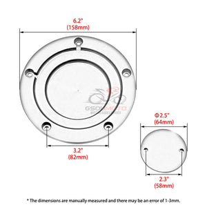 Cache derby et cache de distribution pour Harley Softail - vue 2