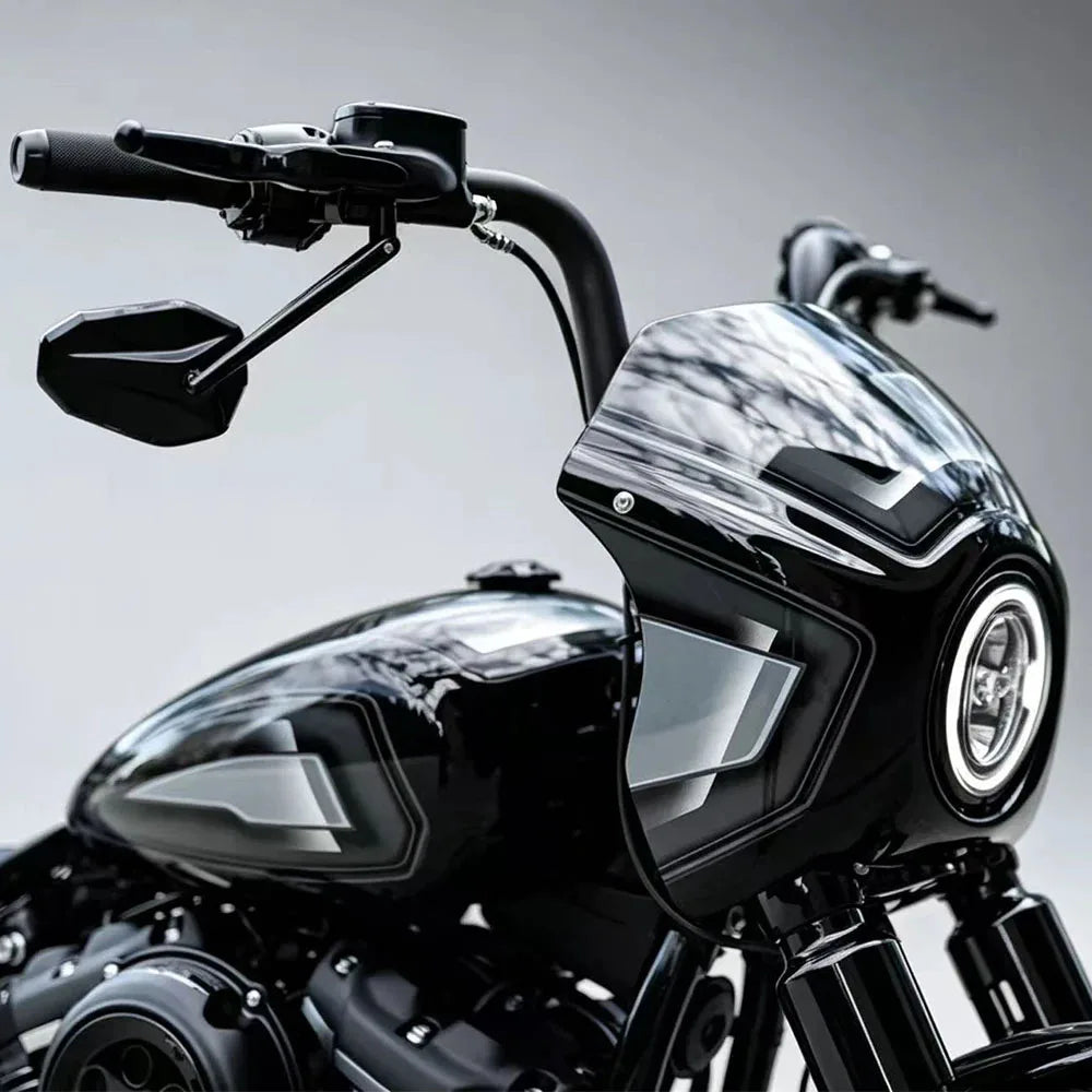 Cache de Phare Avant Noir Brillant - Harley-Davidson Softail Street Bob FXBB/S, Standard FXST 2018-2026 – photo 3/6