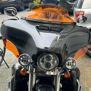 Pare-brise et déflecteurs latéraux chromés pour Harley Street Glide - vue 2