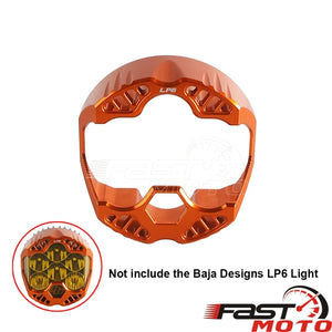Cache de protection orange pour phare additionnel Baja Designs LP6 Pro - vue 7