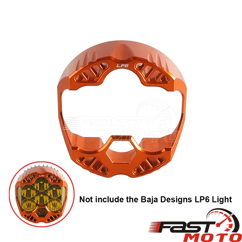Cache de protection orange pour phare additionnel Baja Designs LP6 Pro - vue 7