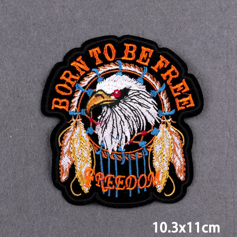 Écusson brodé Live To Ride motard punk à coudre ou repasser sur veste - vue 35
