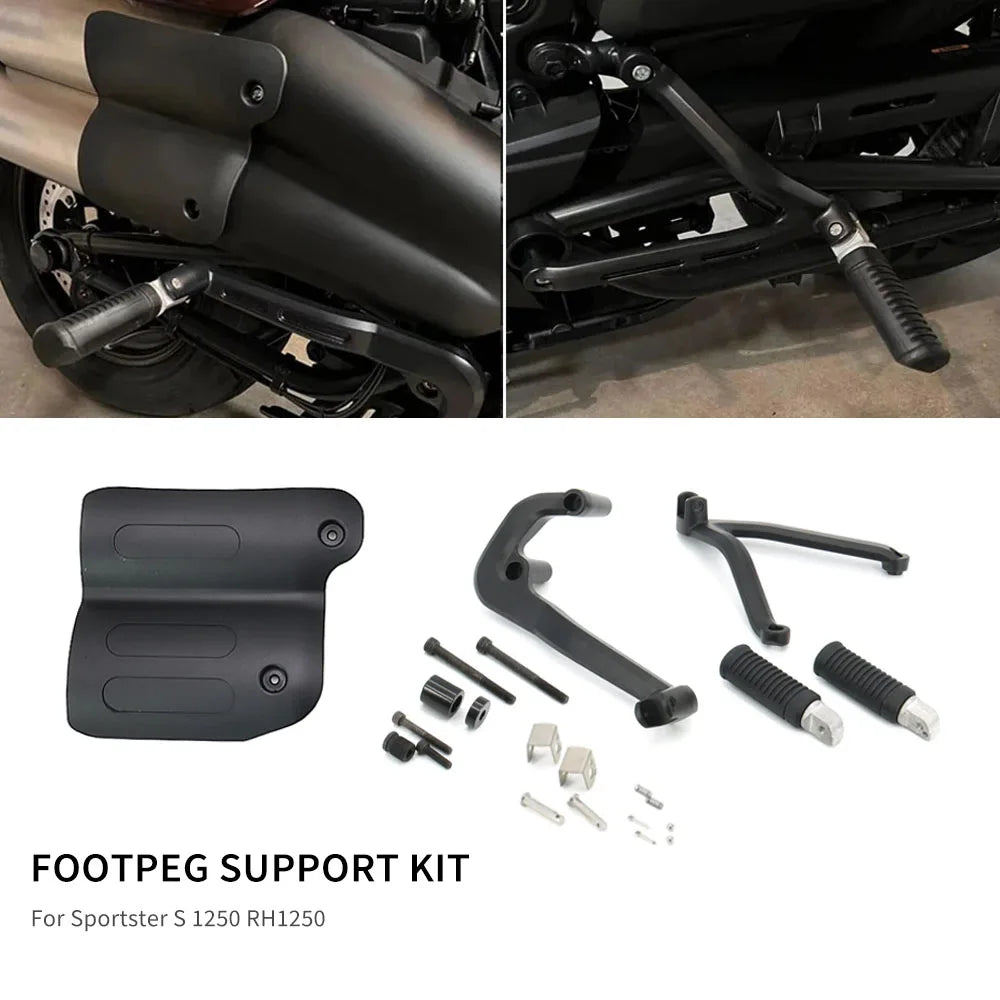 Supports de Repose-pieds Passager (sans pédales) pour Harley Sportster S 1250 2021-2022 – photo 1/10