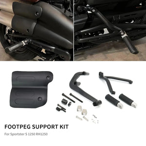 Supports de Repose-pieds Passager (sans pédales) pour Harley Sportster S 1250 2021-2022 – photo 1/10