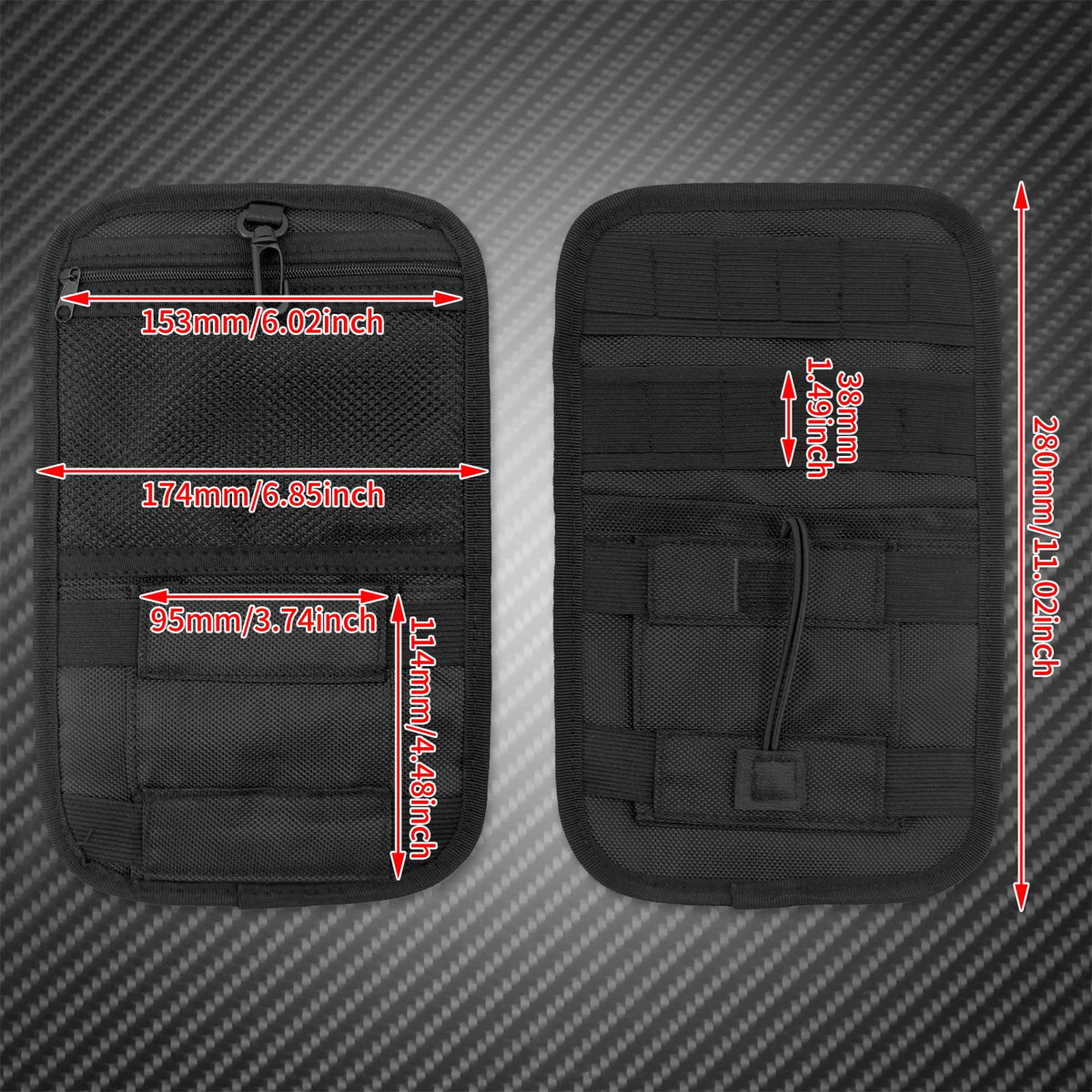 Organiseur intérieur pour sacoches rigides - Harley Touring Road King, Street Glide, Electra Glide, Dyna, Softail 1993 et + – photo 6/6
