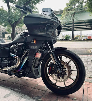 Spoiler de Carénage Noir pour Harley Softail Low Rider ST, Low Rider El Diablo 2025+ – photo 4/8
