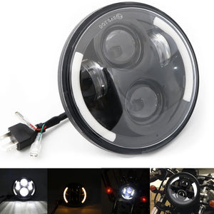 Phare LED 5,75 pouces pour Harley Sportster Iron 883 - vue 10