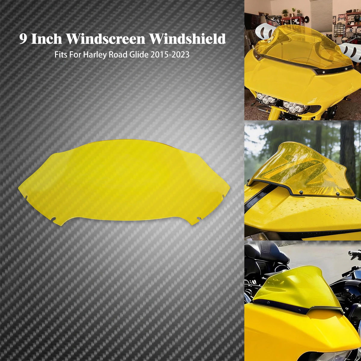Pare-Brise Vague 9 Pouces - Harley-Davidson Road Glide FLTRX 2015-2023 – photo 11/11