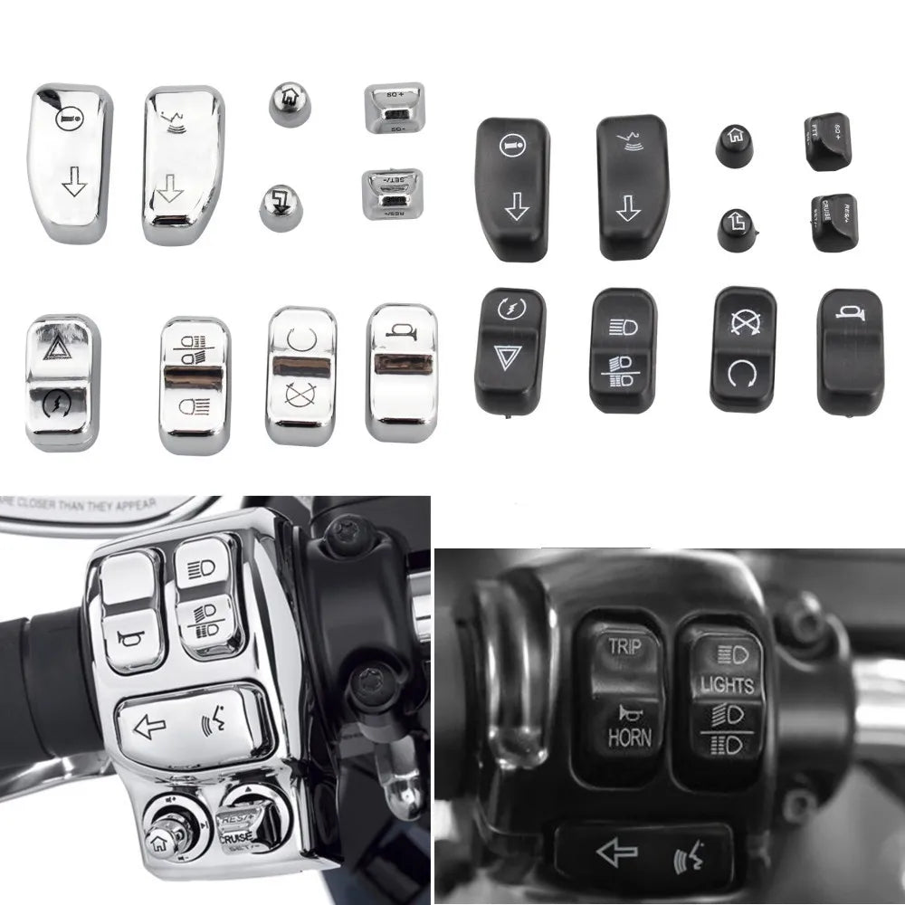 Capuchons de commodos pour Harley Touring - vue 1