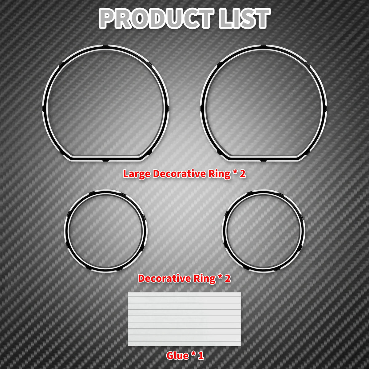 Kit de contours de compteur (instrument board bezel) - Harley Touring Street Glide Ultra Limited 2014-2023 – photo 5/7