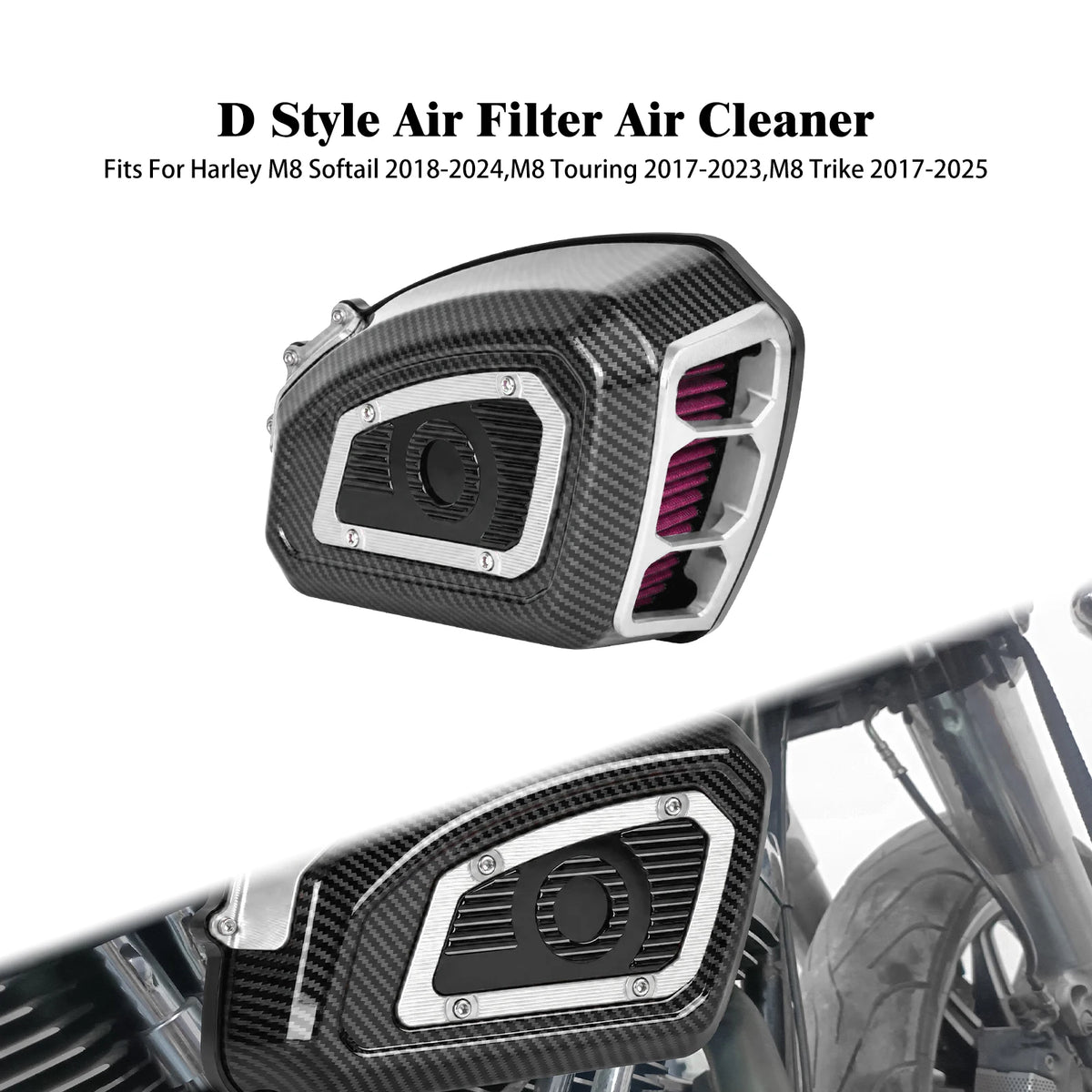 Filtre à Air Haute Performance Chromé - Harley-Davidson Sportster, Dyna, Softail, Touring (Multi-Modèles selon Année) – photo 10/10