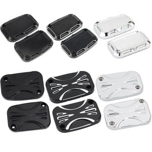 Cache de maître-cylindre aluminium pour Harley Touring - vue 3