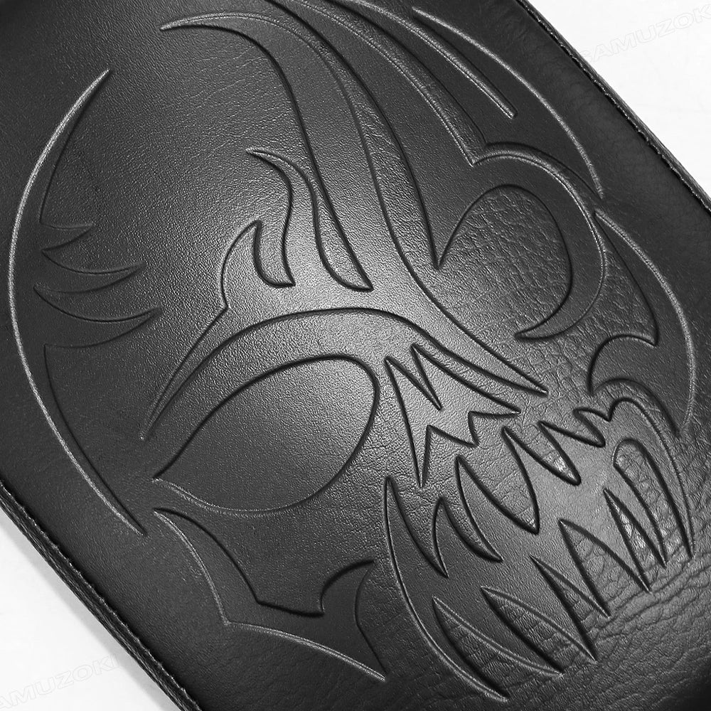 Coussin passager arrière noir à 8 ventouses pour Harley Dyna Sportster Softail Touring XL 883 1200