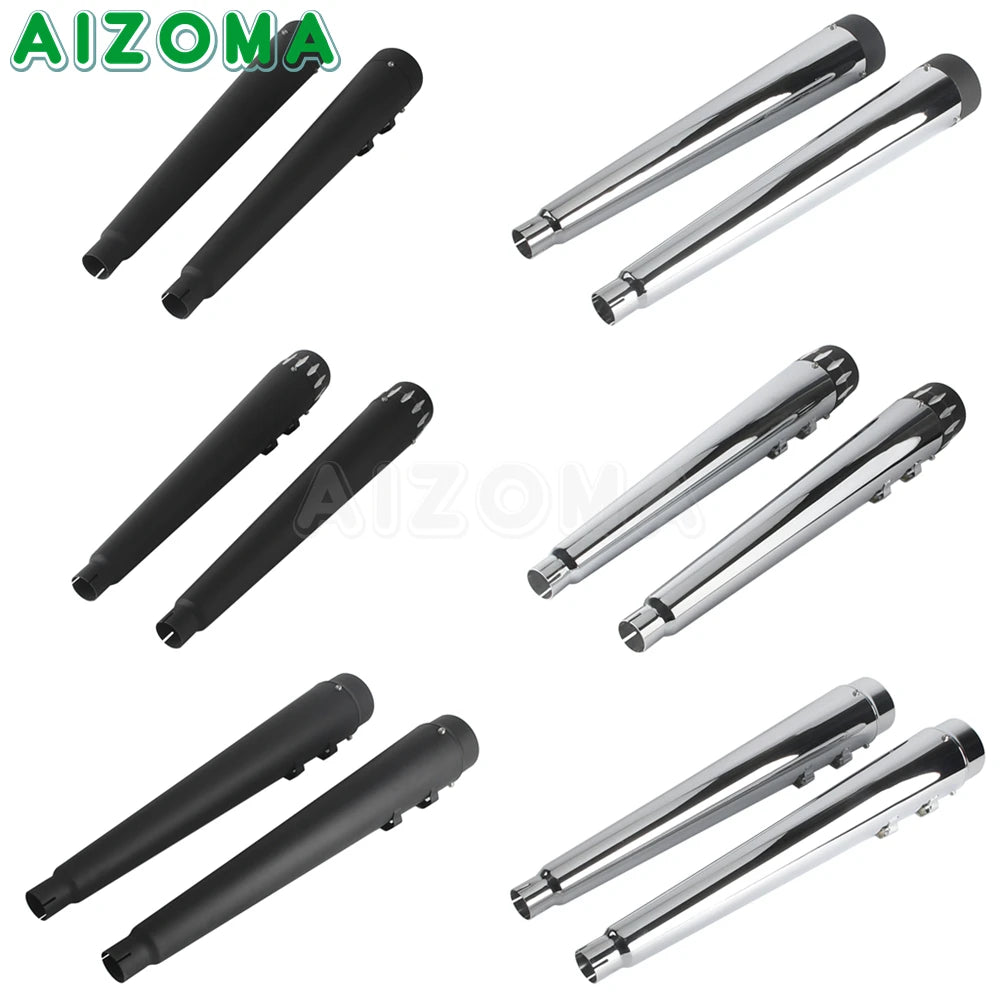 Silencieux d'échappement pour Harley-Davidson Touring Electra Glide, Street Glide, Road Glide et Road King 1995-2016 – photo 4/12