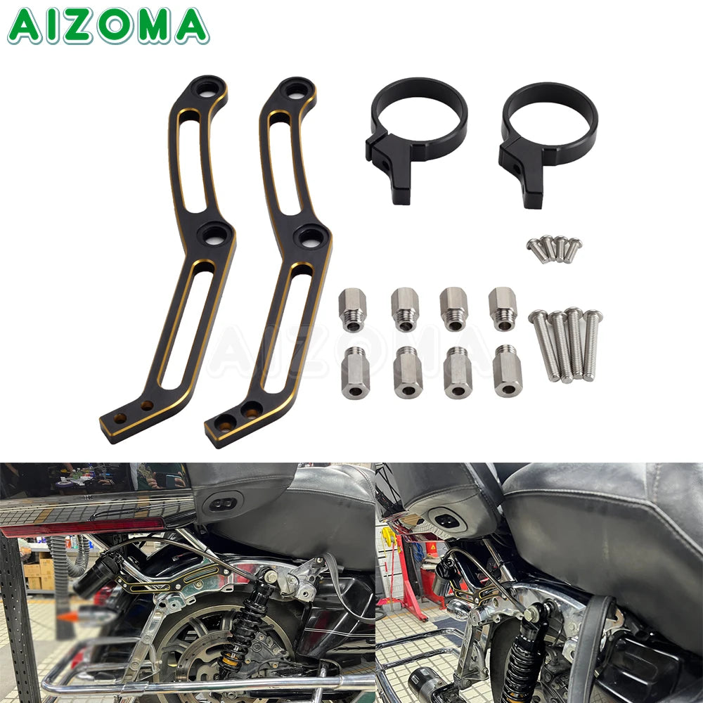 Amortisseur arrière pour Harley-Davidson Touring (2014 et modèles ultérieurs), amortisseurs Ohlins HD 044 et Legends Revo – photo 9/16