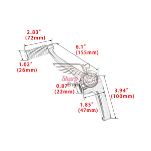 Commandes avancées talon-pointe avec pontet de sélecteur pour Harley-Davidson Sportster XL883, XL1200, Forty-Eight & Seventy-Two (2004-2022) – photo 5/7