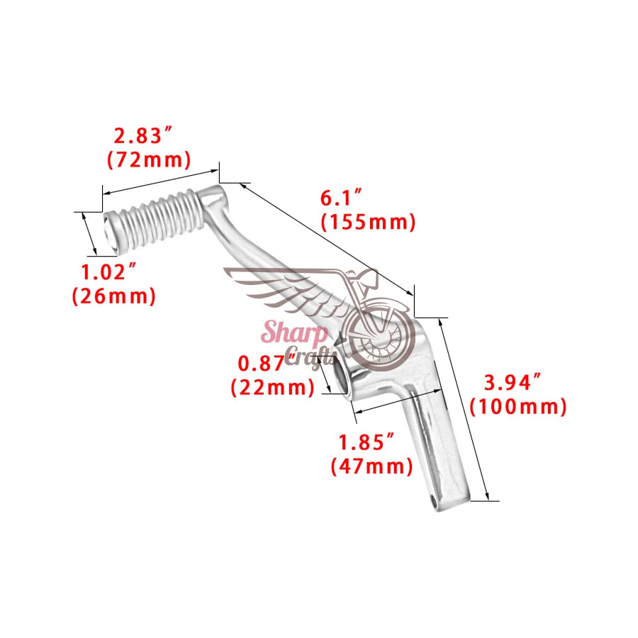 Commandes avancées talon-pointe avec pontet de sélecteur pour Harley-Davidson Sportster XL883, XL1200, Forty-Eight & Seventy-Two (2004-2022) – photo 5/7