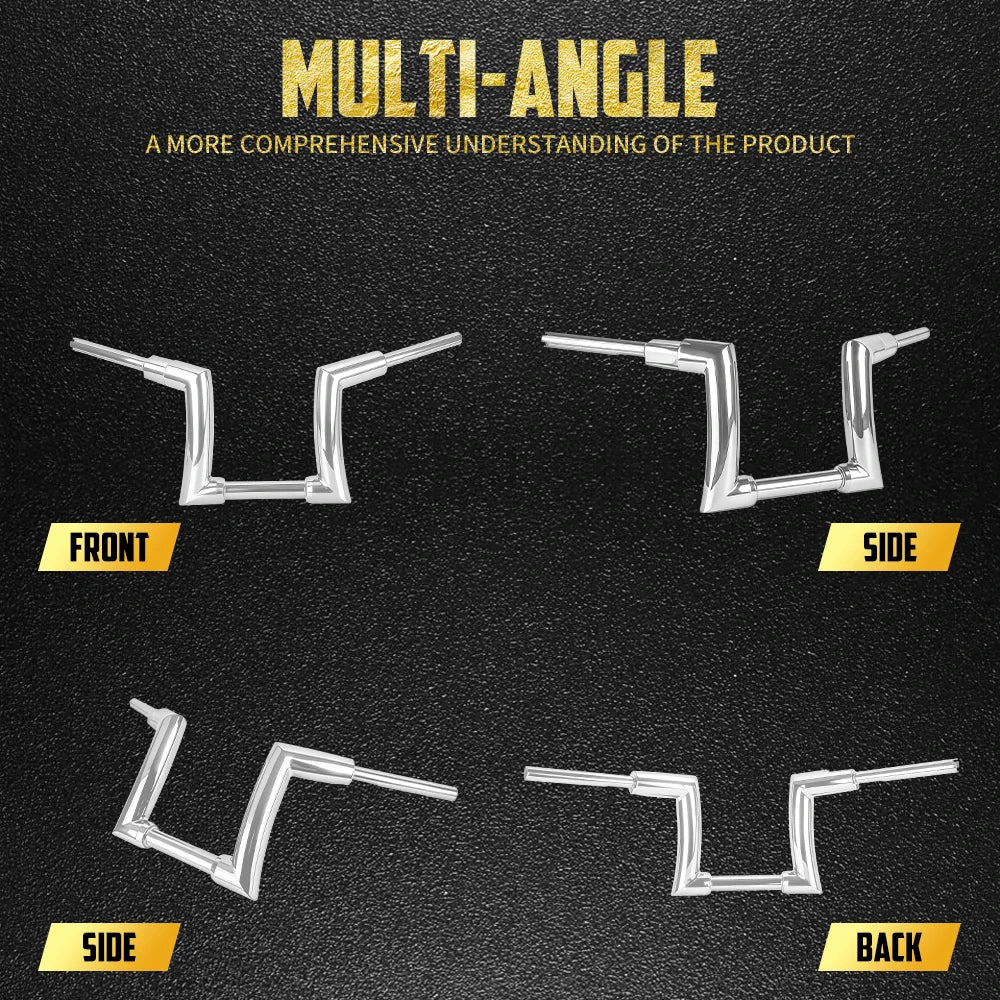 Guidon Ape Hanger 10" (Z-Design) - Harley-Davidson Sportster, Dyna, Softail & Touring – photo 3/7