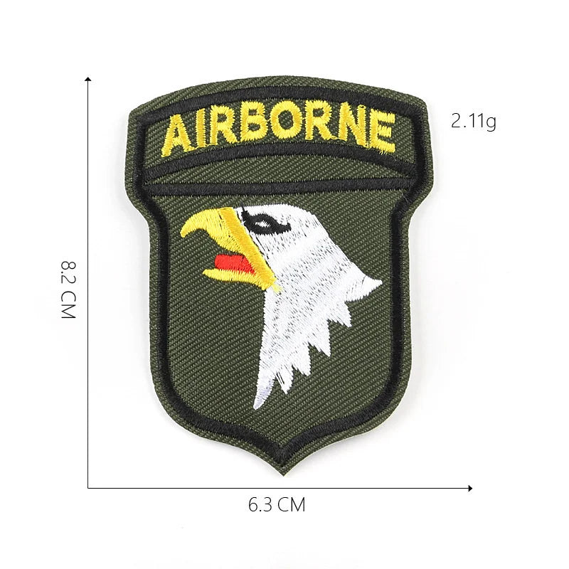 Grand écusson brodé aigle doré drapeau USA pour blouson moto - vue 13