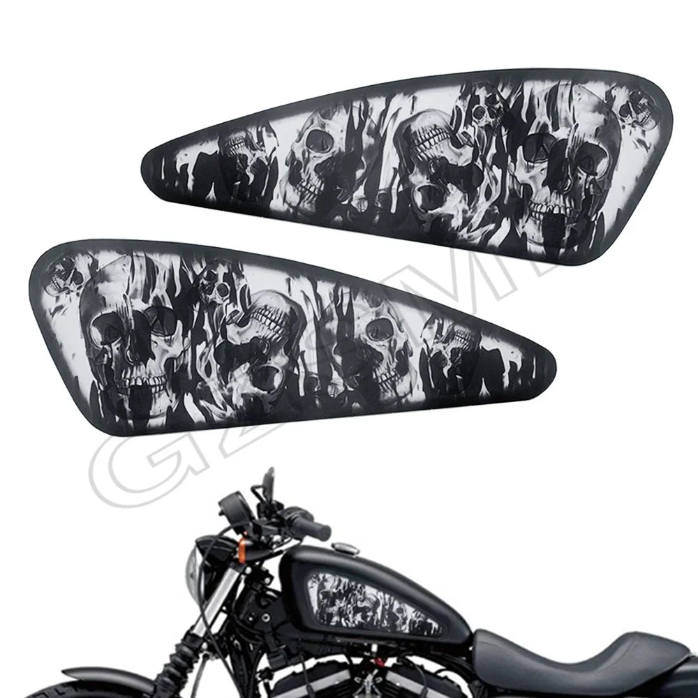 Autocollant décoratif drapeau sur réservoir de Harley Sportster - vue 4