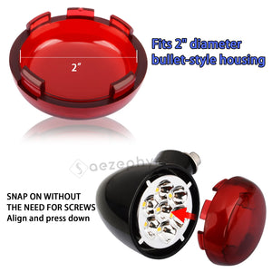 Lentille de clignotant bullet pour Harley Touring - vue 3