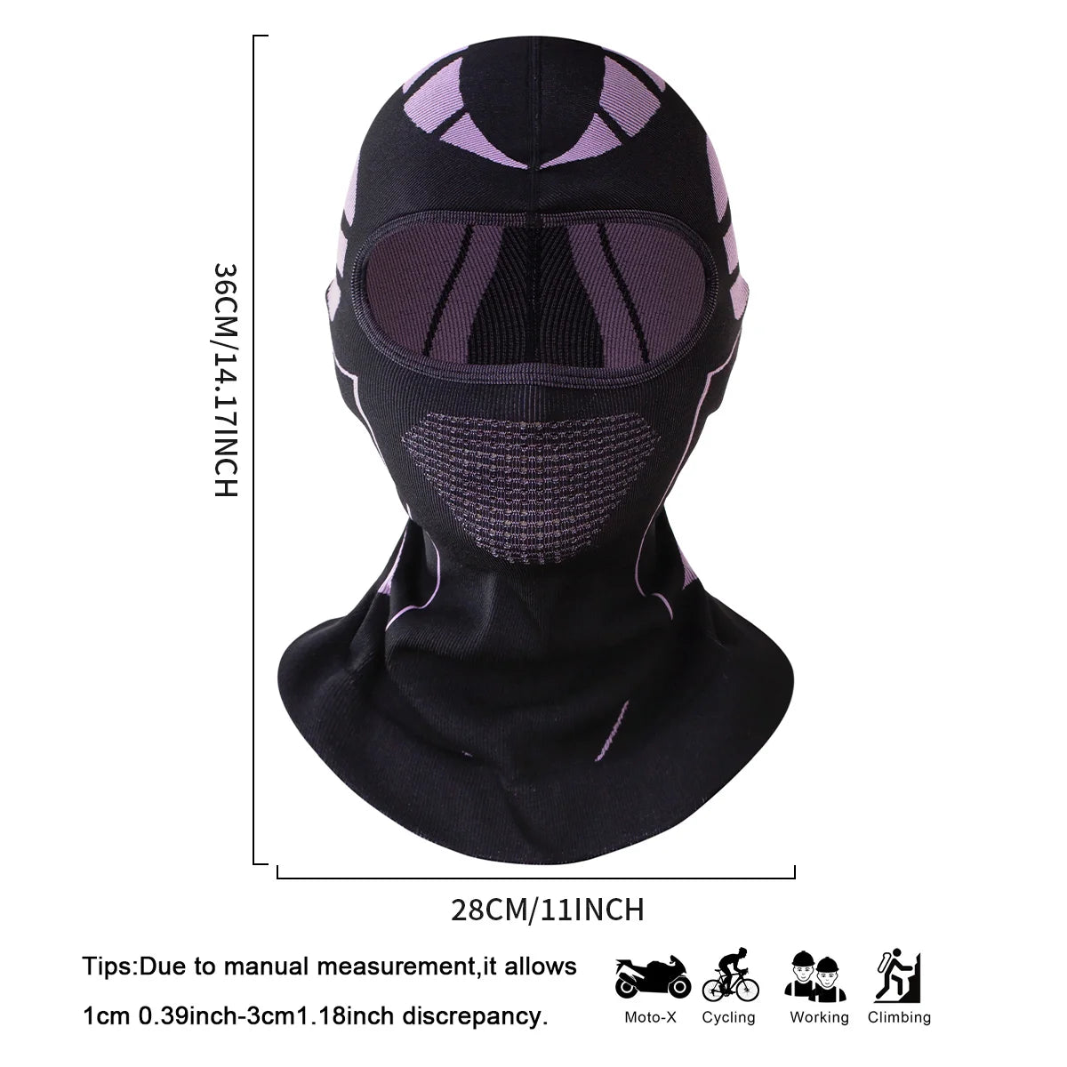 Cagoule moto hiver extensible coupe-vent - vue 2