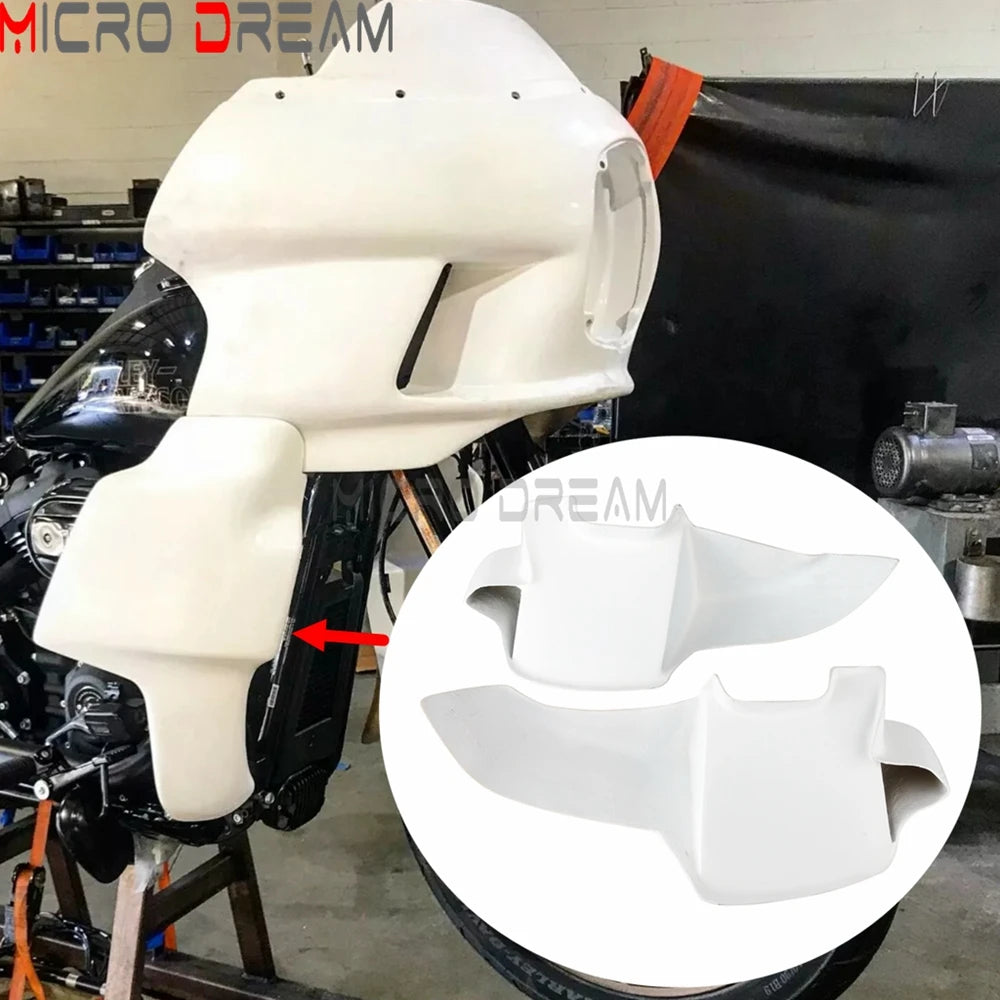 Carénage bas ventilé noir pour Harley Softail - vue 6