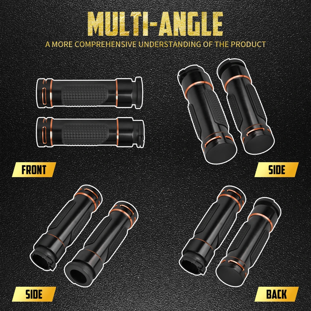 Poignées de guidon 1'' (25mm) en aluminium - Harley Dyna 1996-2017, Sportster XL 1996-2022, Touring, Softail FLST – photo 3/8