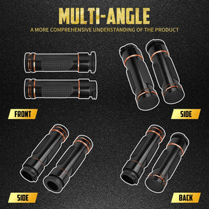 Poignées de guidon 1'' (25mm) en aluminium - Harley Dyna 1996-2017, Sportster XL 1996-2022, Touring, Softail FLST – photo 3/8