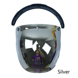 Visière Bulle pour Casque Jet - Fixation 3 Boutons, Style Vintage - vue 10