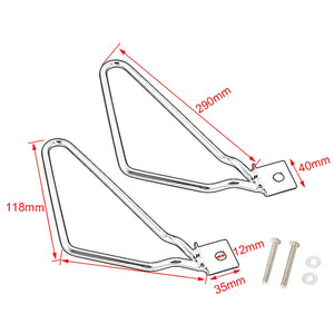 Barre de support chromée pour sacoche cavalière de Harley-Davidson Dyna - vue 7