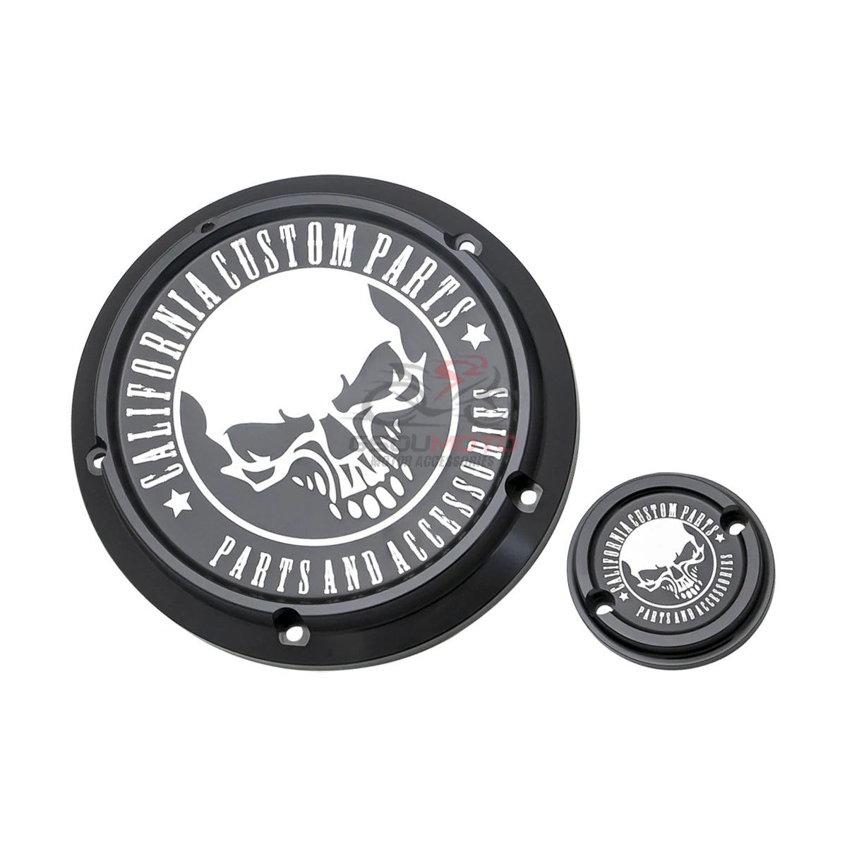 Cache derby et cache de distribution pour Harley Softail - vue 3