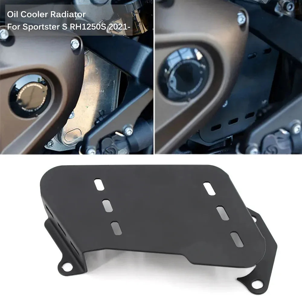Cache de Radiateur d'Huile (Oil Cooler Cover) Inox - Harley-Davidson Sportster S 1250 2021-2022 – photo 1/7