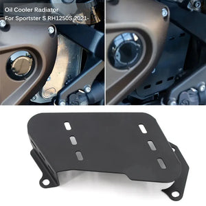 Cache de Radiateur d'Huile (Oil Cooler Cover) Inox - Harley-Davidson Sportster S 1250 2021-2022 – photo 1/7