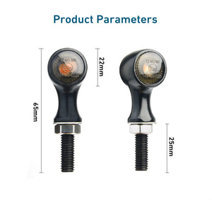 Feu LED 3 en 1 clignotant, feu stop et feu de position style café racer, montage universel 8mm - vue 2