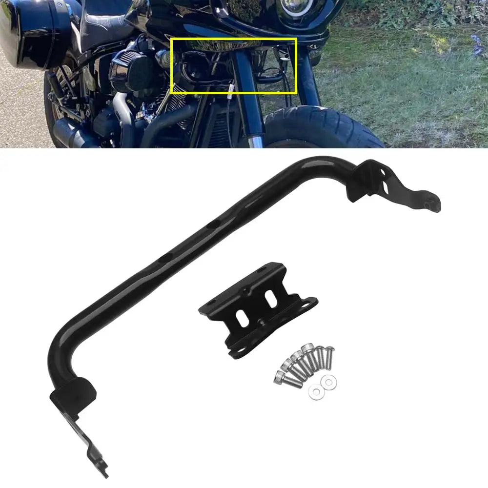 Support inférieur de carénage noir pour Harley Softail Low Rider ST - vue 1