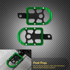 Repose-pieds / repose-pieds passager pour Harley-Davidson Sportster XL 883 1200 Touring Softail Dyna Electra Glide Low Rider – photo 11/12