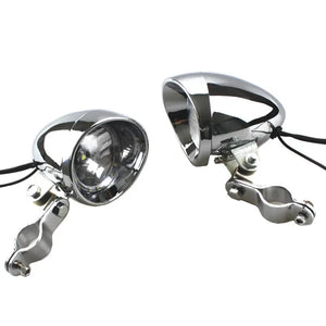 Feu additionnel LED chromé pour Harley - vue 1