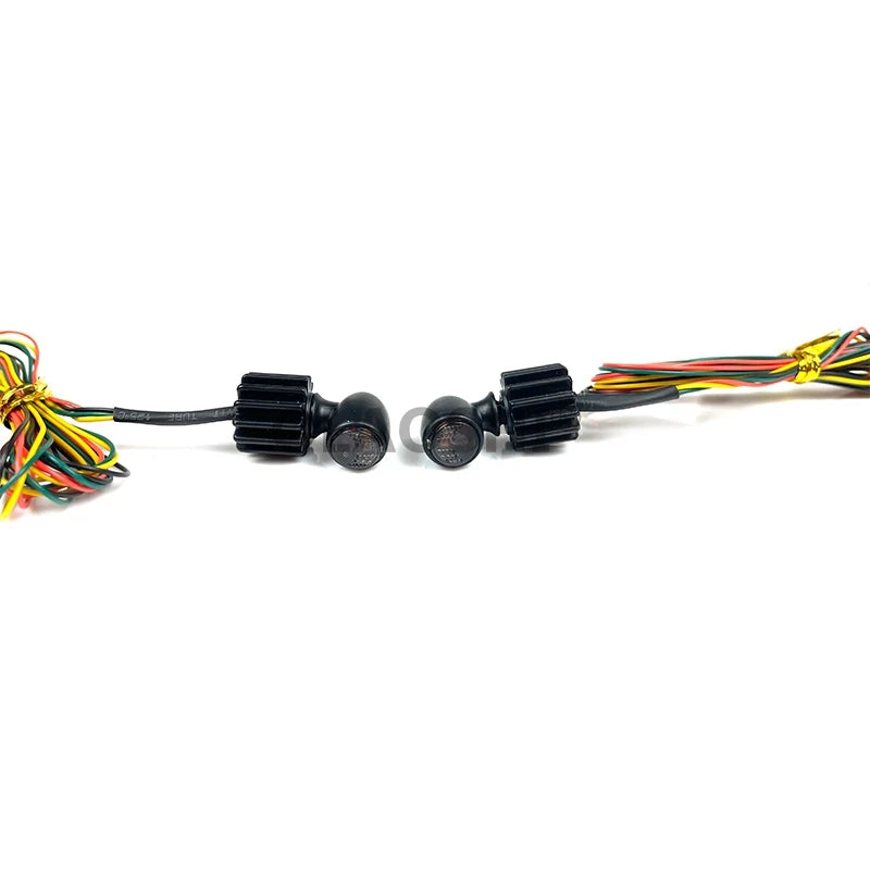 Petit clignotant LED noir format compact pour moto et dirt bike - vue 3
