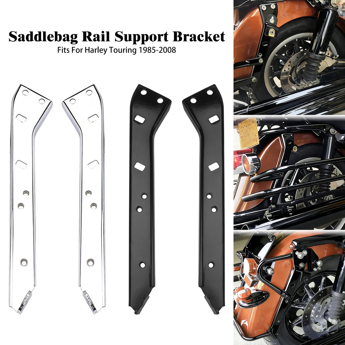 Support de Rail de Sacoches pour Harley Touring FLT/FLH 1985-2008 - vue 1