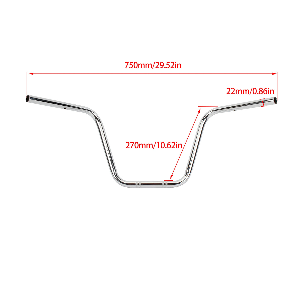 Guidon ape hanger rétro pour Harley Sportster et Softail - vue 7