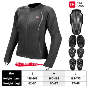 Blouson moto noir respirant avec protections CE - vue 9