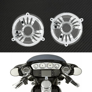 Grilles de haut-parleurs avant 6'' en aluminium (lot de 2) - Harley Touring Electra Glide, Street Glide, Tri Glide 2014-2023 – photo 10/12