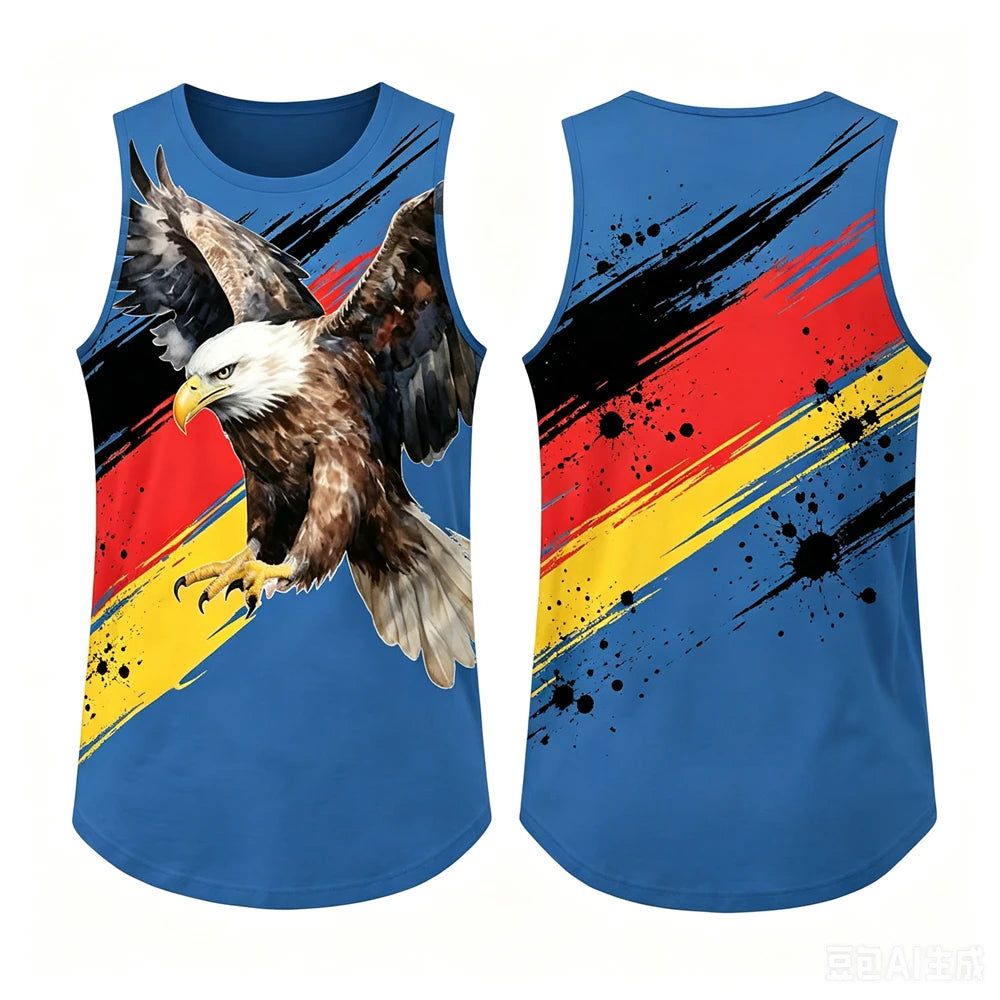 Débardeur imprimé aigle 3D - vue 5