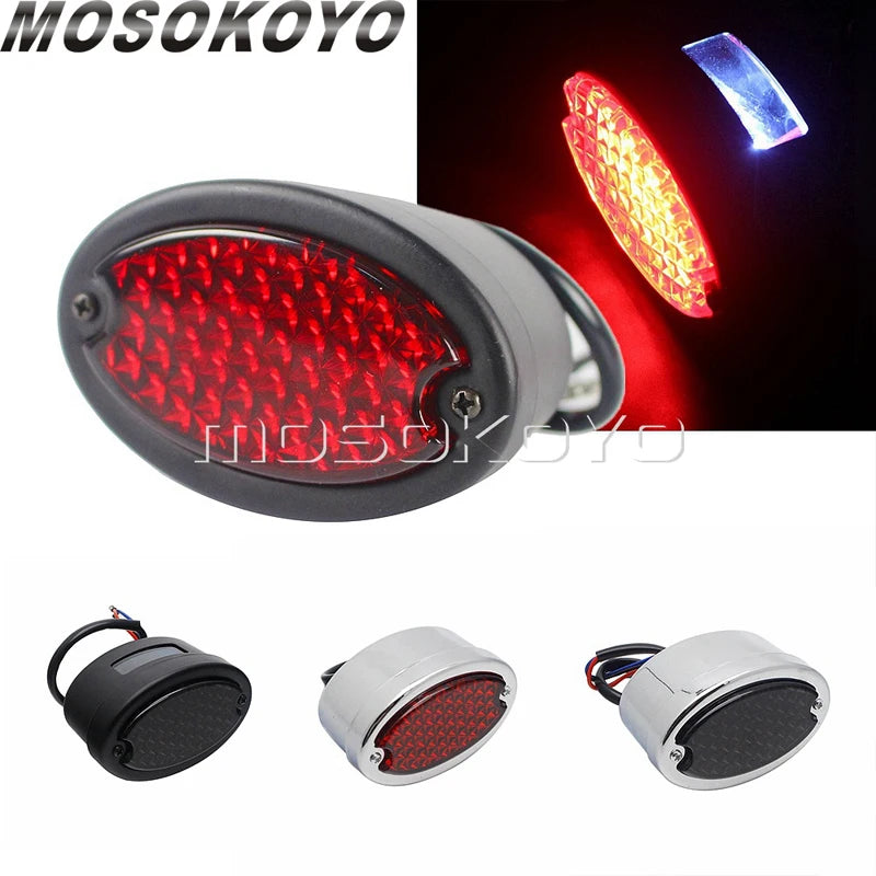 Feu arrière LED œil de chat pour Harley Softail - vue 1