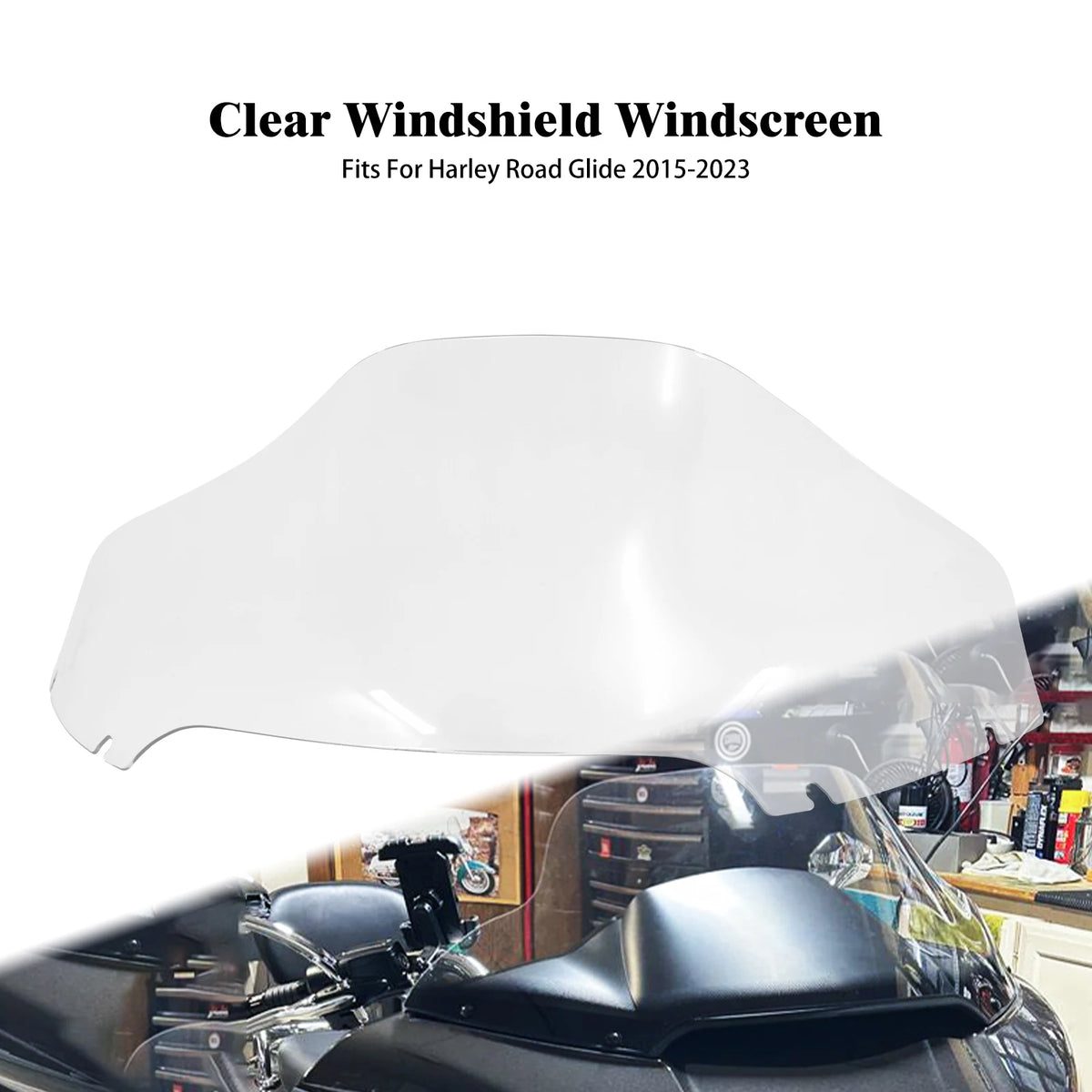 Pare-Brise 13" (Windshield Deflector) - Harley-Davidson Touring Road Glide 2015-2024 – photo 8/9