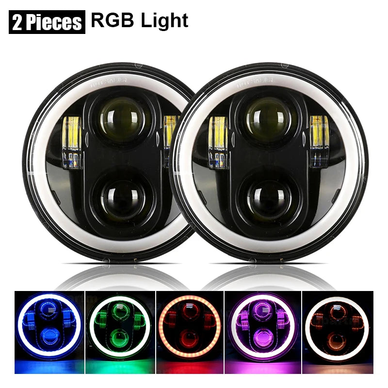 Phare LED 5 3/4 pouces pour Harley Dyna - vue 7